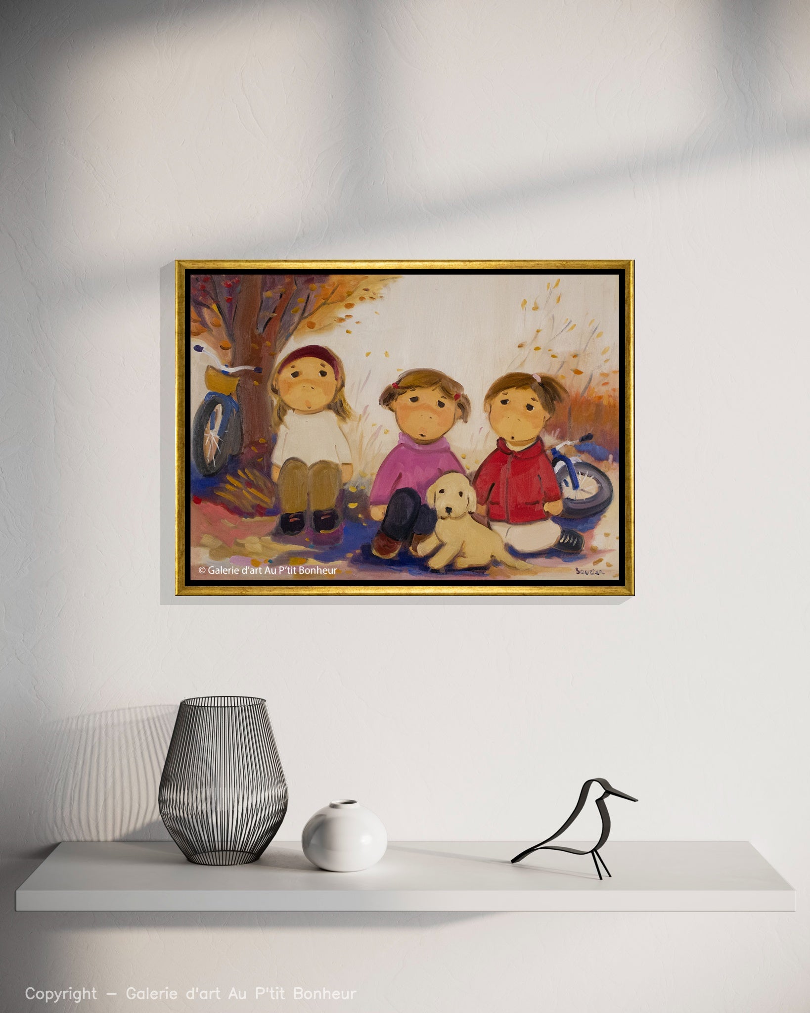 Guylène Saucier | Promenade avec le petit chien