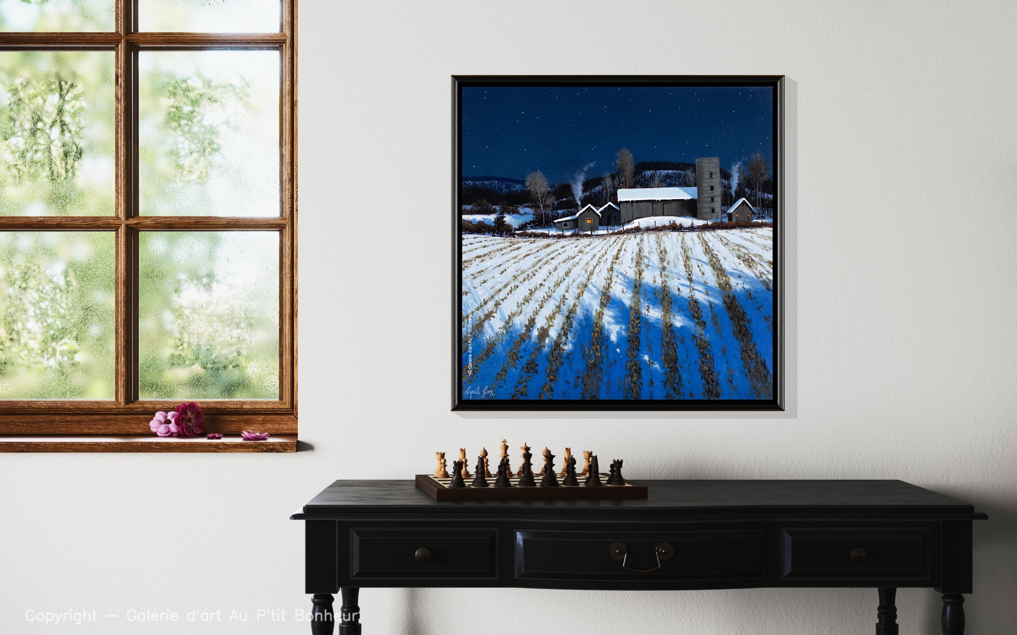Cyril Cox | Full Moon Winter Farm