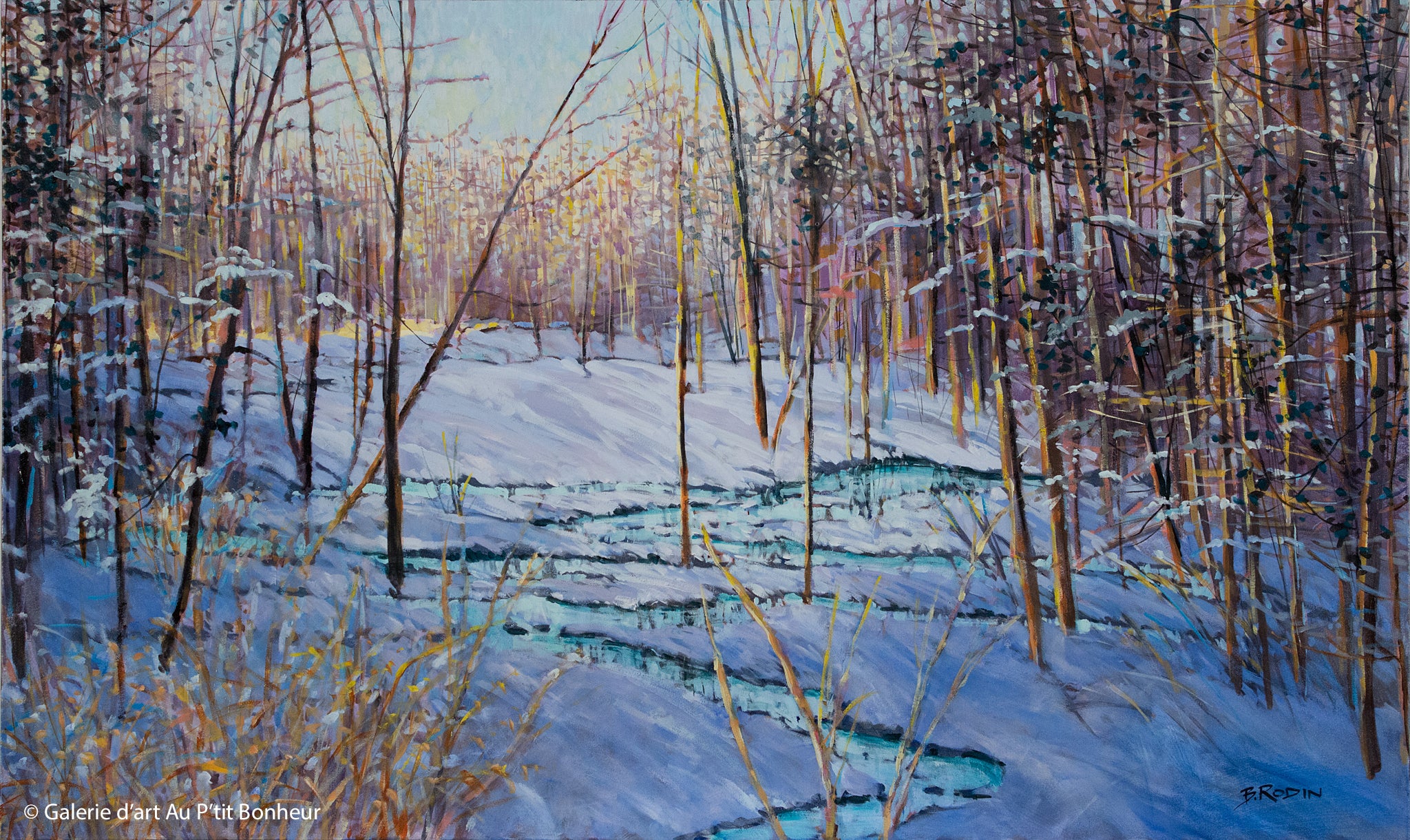 Bev Rodin | Forest Light Series Turquoise Stream (2014)