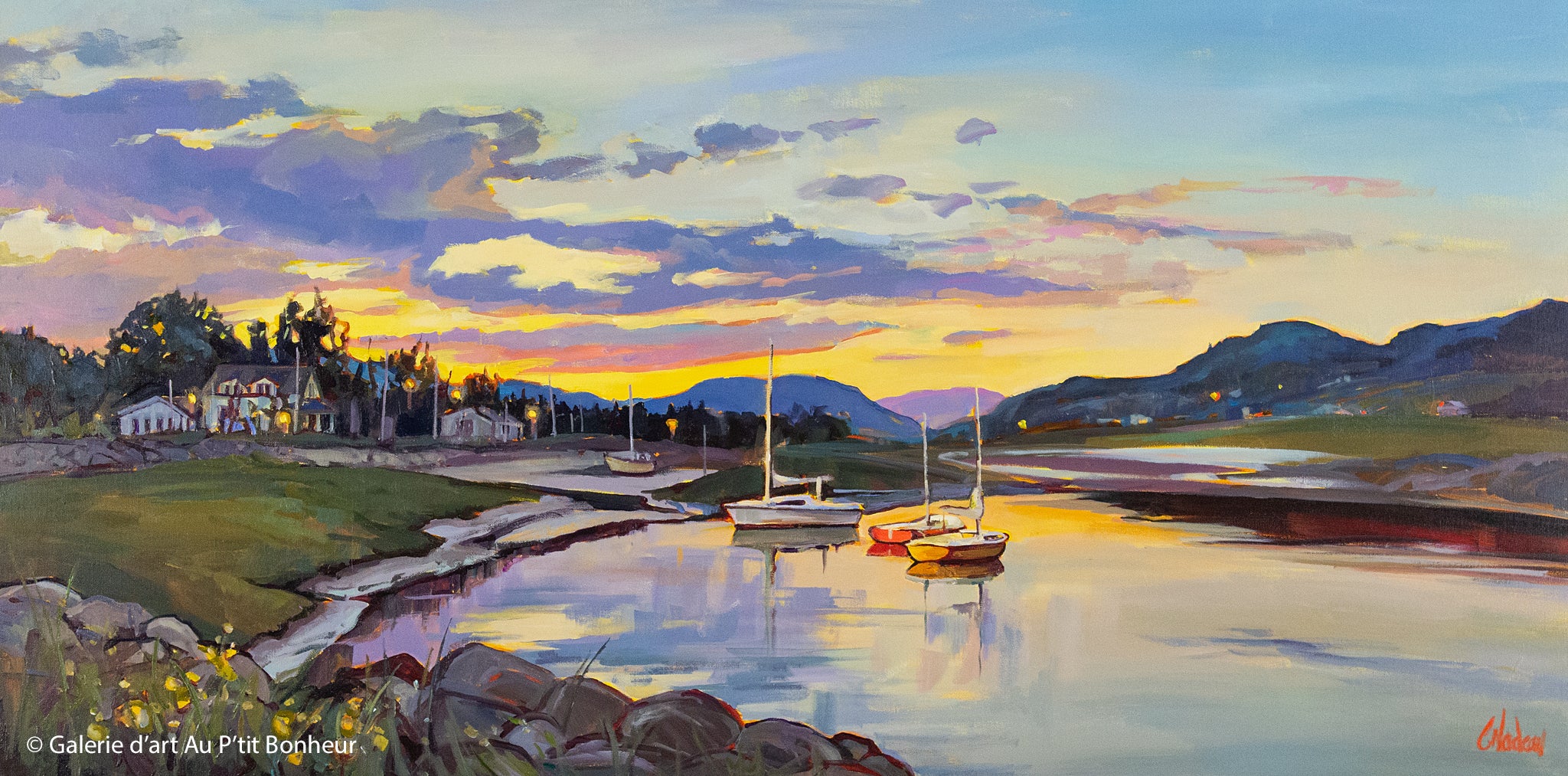 Christine Nadeau, artiste peintre | Oeuvres disponibles  | Galerie d'art Au P'tit Bonheur