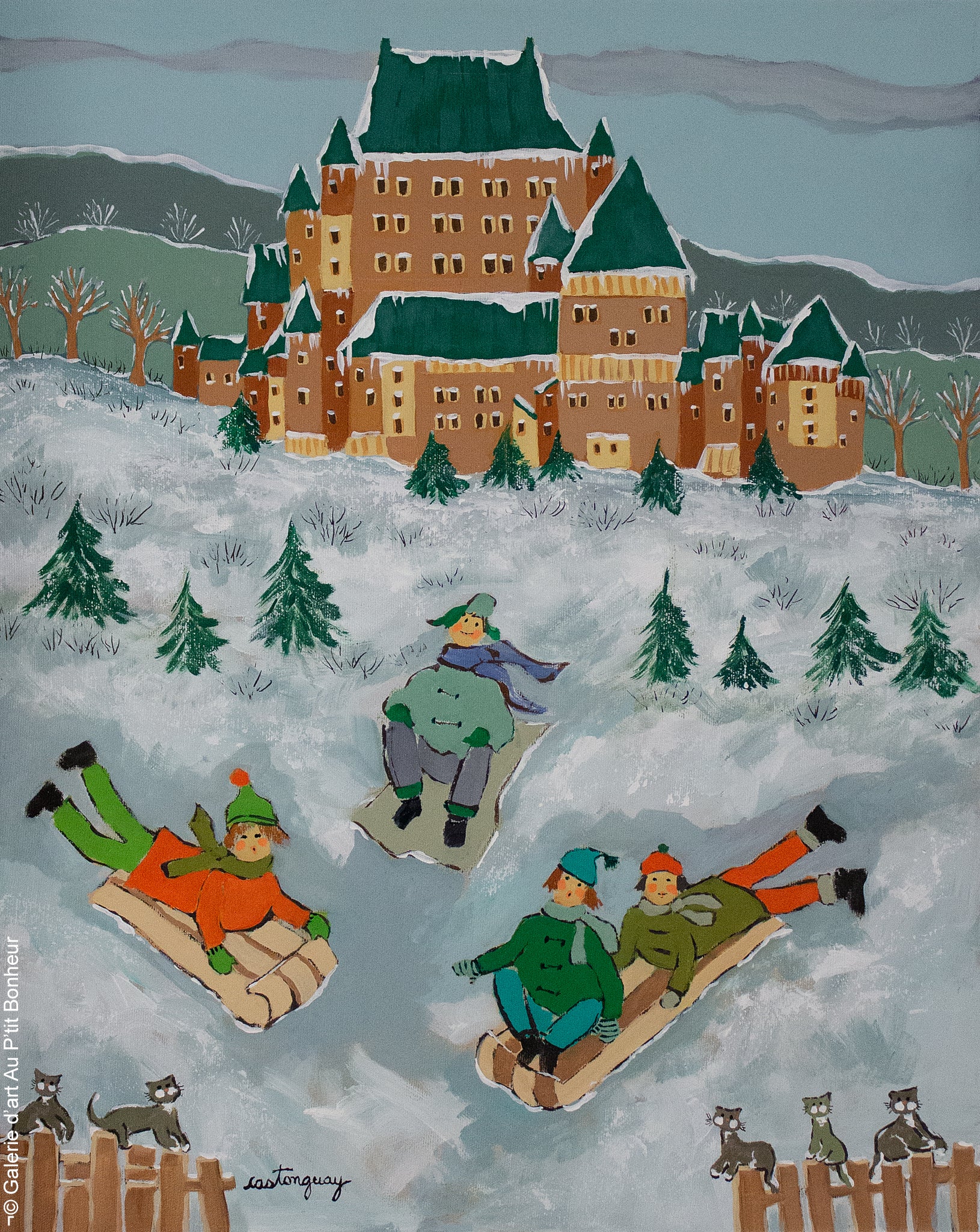 Claudette Castonguay | Glisser près du Château