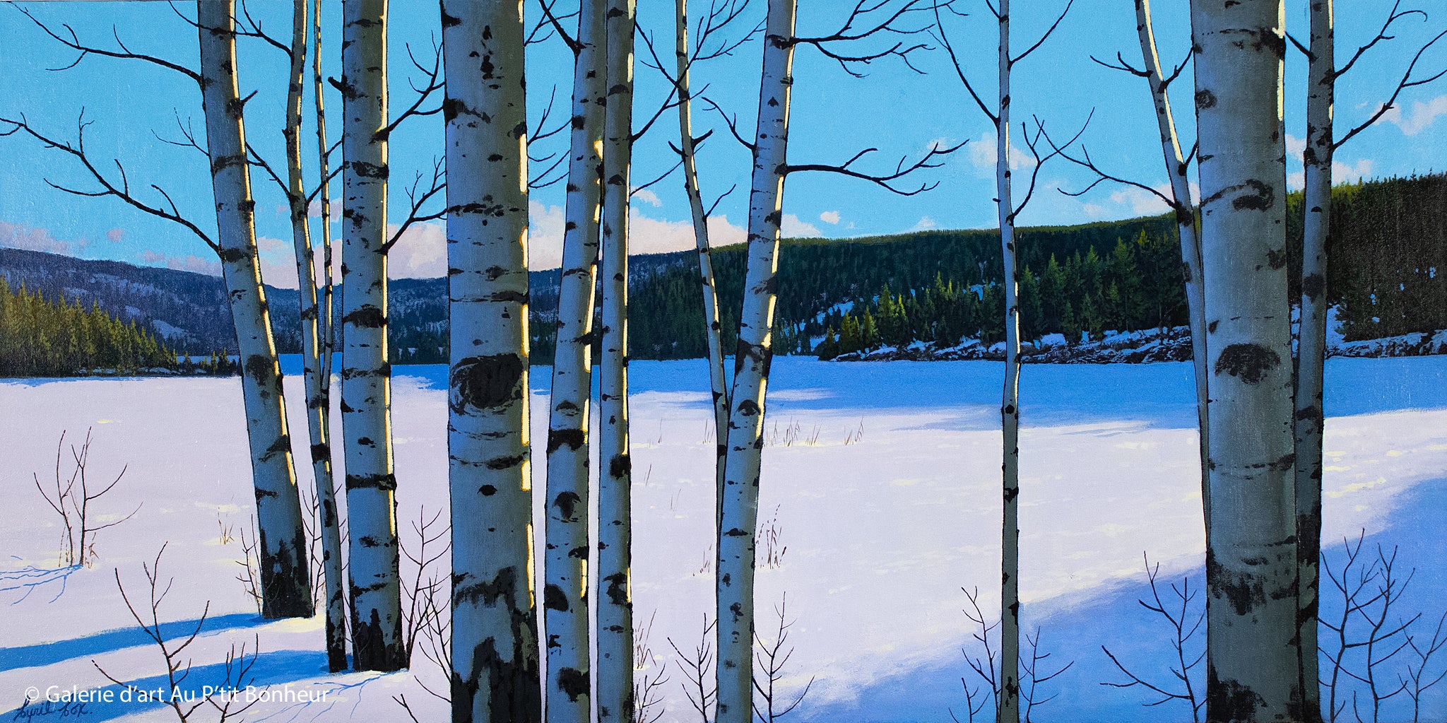 Cyril Cox | Watchers of the Lake, Aspens