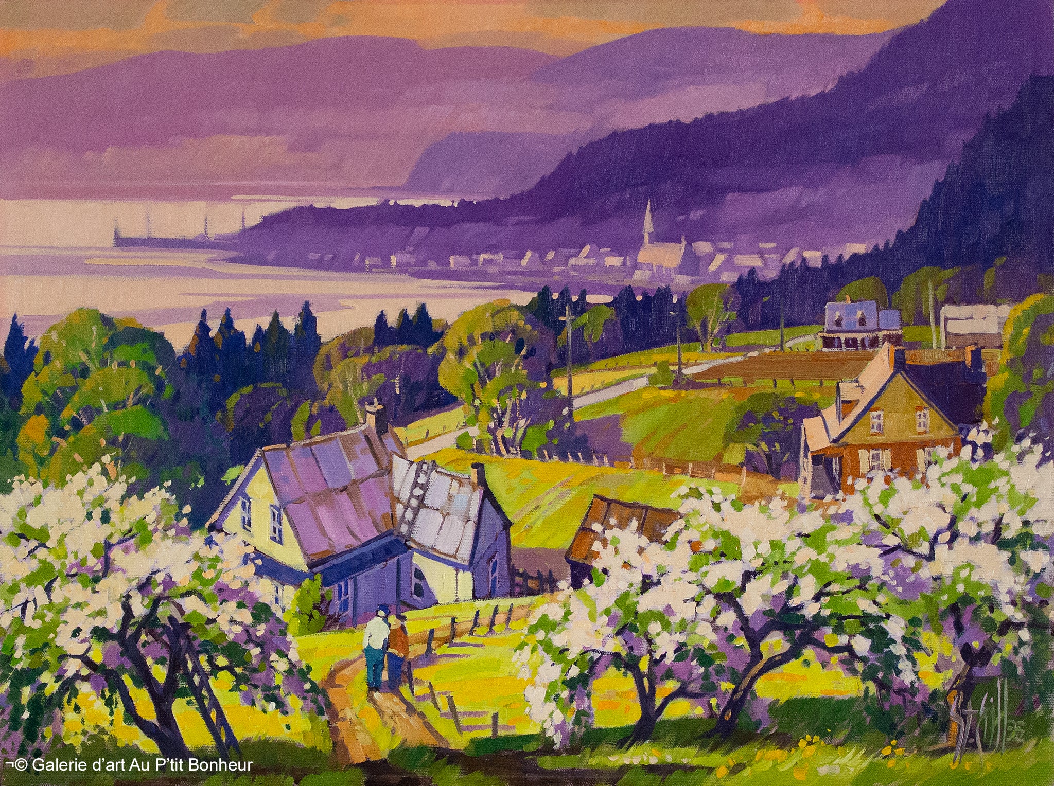 St-Gilles | Pommiers en fleurs, St-Joseph-de-la Rive