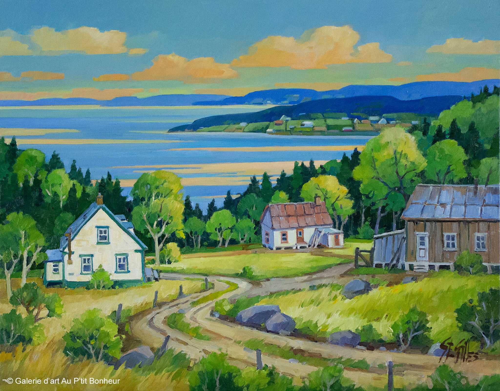 St-Gilles | Une vue sur l’Île-aux-Coudres, Qc.