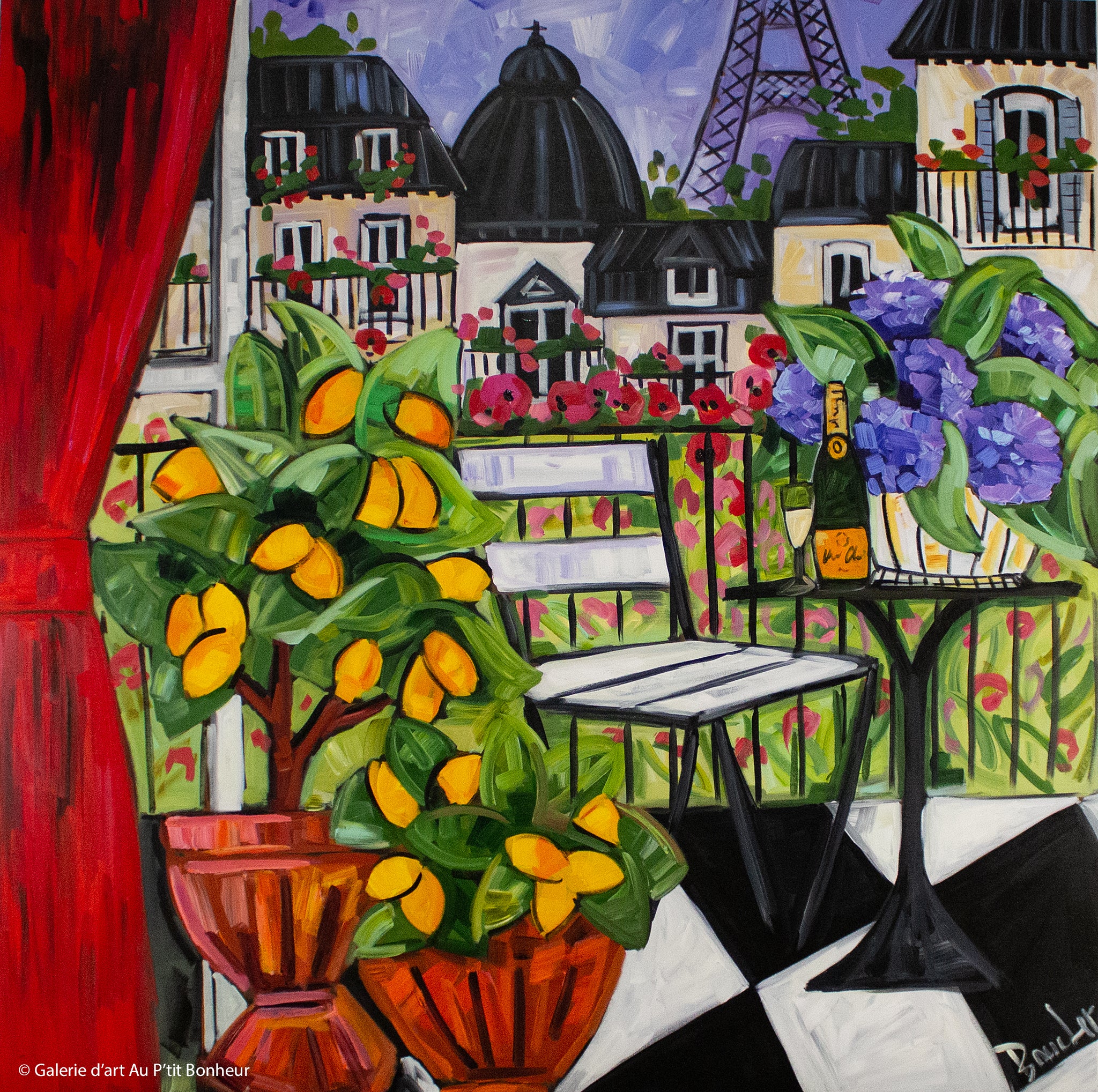 Marie-Claude Boucher | La veuve sur son balcon