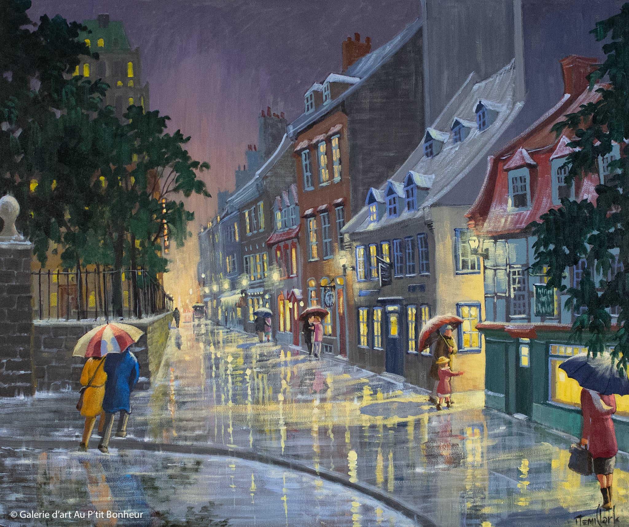 Rémi Clark | La rue Ste-Anne un soir de pluie...C’est magique.